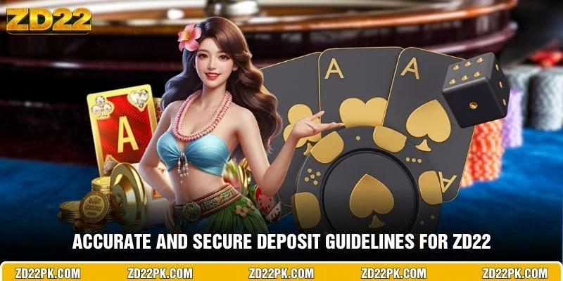 Accurate and secure deposit guidelines for ZD22
